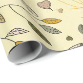 Yellow Fancy Foliage Cadeaupapier (Rol Hoek)