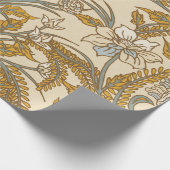 Yellow Fancy Roses Cadeaupapier (Hoek)