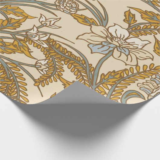 Yellow Fancy Roses Cadeaupapier (Hoek)