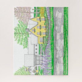 Yellow Farmhouse Puzzle Legpuzzel