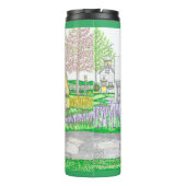 Yellow Farmhouse Thermal Tumbler Thermosbeker (Achterkant)