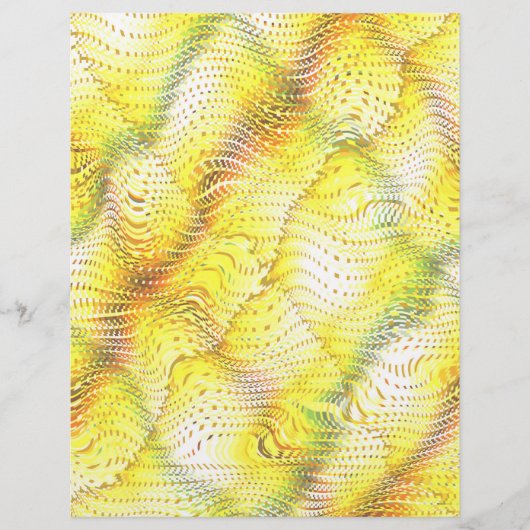 Yellow Faux Snakeskin Bulk Scrapbook Paper Pages Flyer (Voorkant)