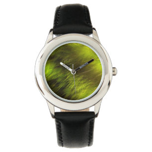 Yellow Feathers Horloge