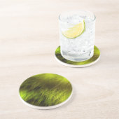 Yellow Feathers Zandsteen Onderzetter (Zijkant)