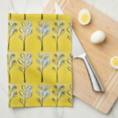 Yellow Fern Kitchen Towel Theedoek (Quarter Fold)