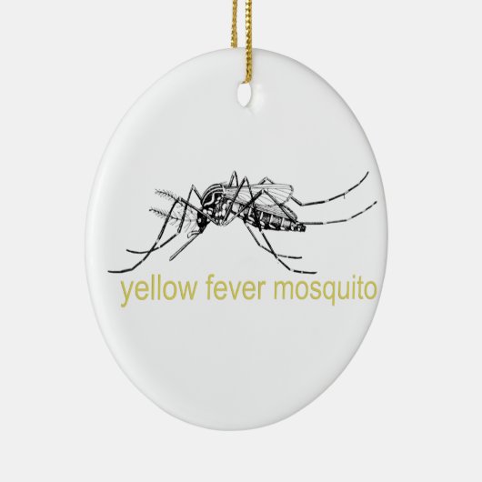 Yellow Fever Mosquito-versiering Keramisch Ornament (Rechts)