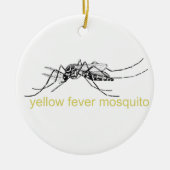 Yellow Fever Mosquito-versiering Keramisch Ornament (Voorkant)