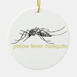 Yellow Fever Mosquito-versiering Keramisch Ornament