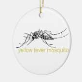 Yellow Fever Mosquito-versiering Keramisch Ornament (Links)