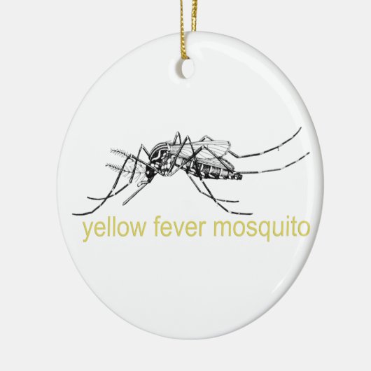 Yellow Fever Mosquito-versiering Keramisch Ornament (Links)