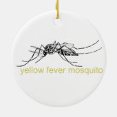 Yellow Fever Mosquito-versiering Keramisch Ornament (Achterkant)