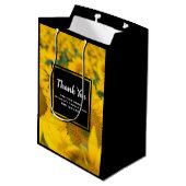 Yellow Field of Sunflower Business Medium Cadeauzakje (Achterkant Gekanteld)