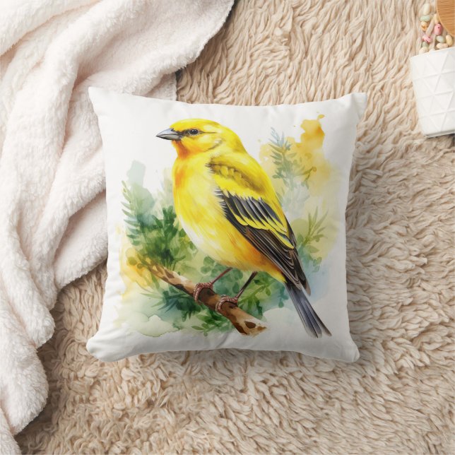 Yellow Finch Kussen (Deken)
