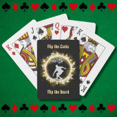 Yellow Fire Schaats Wild Poker speelkaarten