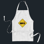 Yellow Fire Truck Warning Sign Standaard Schort<br><div class="desc">Fire up the grill or get busy in the firehouse kitchen with this professional fire truck warning sign apron. The bright yellow diamond graphic featuring a black fire engine silhouette adds a fun and functional touch to your cooking attire. This durable apron is an excellent gift for firefighters who love...</div>