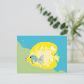 Yellow Fish-Briefkaart Briefkaart (Staand voorkant)