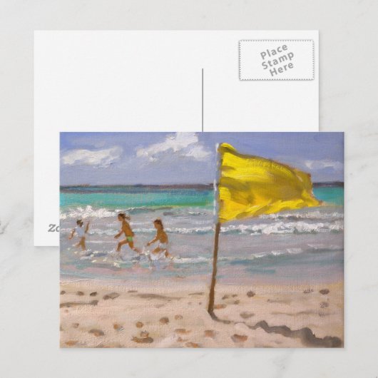 Yellow Flag Barbados 2010 Briefkaart (Voorkant / Achterkant)