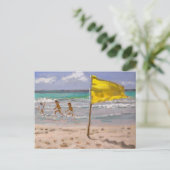 Yellow Flag Barbados 2010 Briefkaart (Staand voorkant)