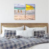 Yellow Flag Barbados 2010 Canvas Afdruk (Insitu (Slaapkamer))
