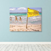 Yellow Flag Barbados 2010 Canvas Afdruk (Insitu (Houten vloer))