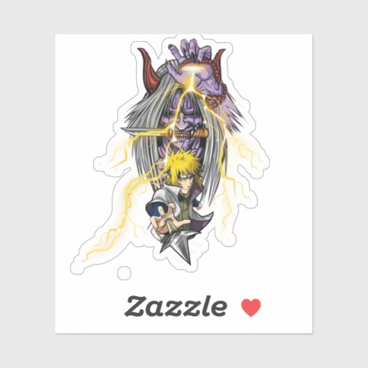 ⚡ Yellow Flash Sticker – Anime-Inspired Ninja Viny (Vel)