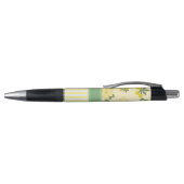 Yellow Floral and Stripes Personalised Pen (Bovenkant)
