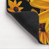 Yellow Floral Black Eyed Susan Flowers Mousepad Muismat (Hoek)