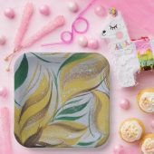 Yellow Floral Bord (Feest)