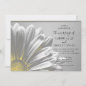 Yellow Floral Highlight Wedding Kaart (Voorkant)