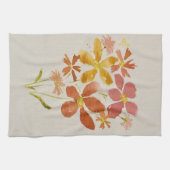 Yellow floral Kitchen Towel Theedoek (Horizontaal)