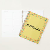 Yellow Floral Notebook | Cute Small Flowers & Colo Planner (Display)