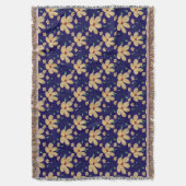 Yellow floral pattern  deken (Voorkant Verticaal)
