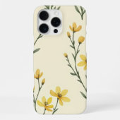 "Yellow Floral Phone Case iPhone Hoesje (Achterkant)