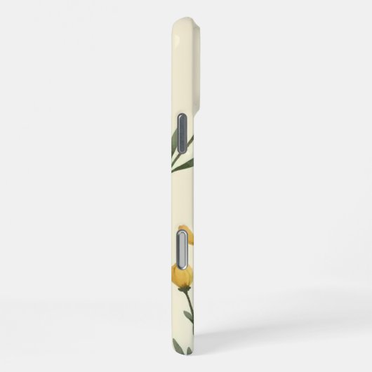 "Yellow Floral Phone Case iPhone Hoesje (Rechterkant)