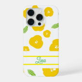 Yellow Floral Phone Case  iPhone Hoesje (Achterkant)
