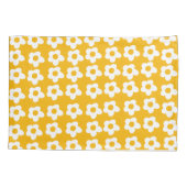 Yellow Floral Pillow Hoesje Kussensloop (Achterkant)
