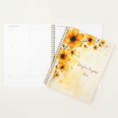 Yellow Floral Spiral-bound Summer Botanical Planner (Display)