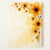 Yellow Floral Spiral-bound Summer Botanical Planner (Achterkant)