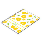 Yellow Floral Spiral Photo Notebook Notitieboek (Linkerzijde)