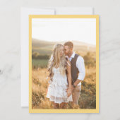 Yellow Floral The Two of Us Photo Save the Date (Achterkant)