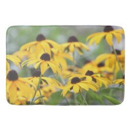 Yellow Floral Welkom-mat Badmat