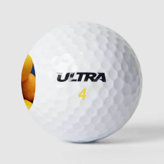 Yellow Florida Lemons Golfballen (Logo)
