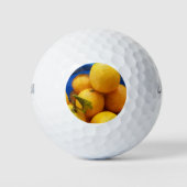 Yellow Florida Lemons Golfballen (Voorkant)