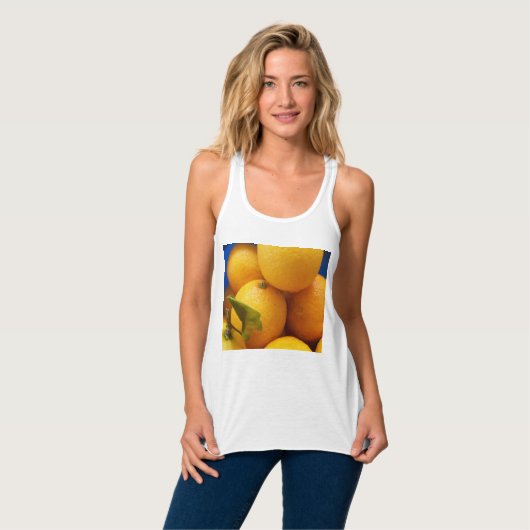 Yellow Florida Lemons Tanktop (Volledige Voorkant)