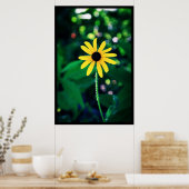 Yellow Flower #5033 Poster (Keuken)