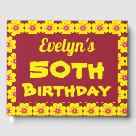 Yellow Flower 50th Birthday Party Gastenboek