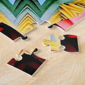 Yellow Flower Abstracte puzzel (Zijkant)