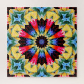 Yellow Flower Abstracte puzzel (Verticaal)
