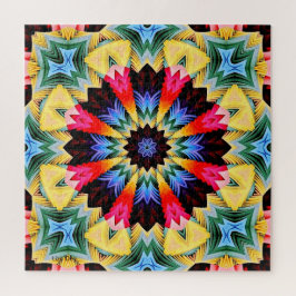 Yellow Flower Abstracte puzzel