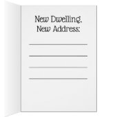 Yellow Flower Address Change Kaart (Binnen (Rechts))